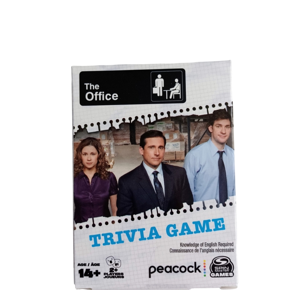 The Office NEW Trivia Game 53 Cards -Spin Master Games -Mini Travel Game
